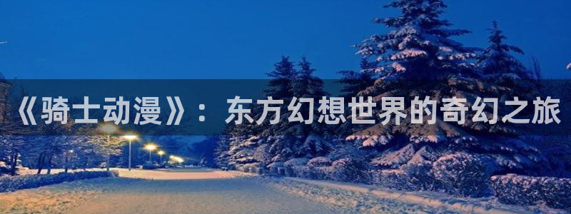 58动漫网站官网免费下载：《骑士动漫》：东方幻想世界的奇幻之旅